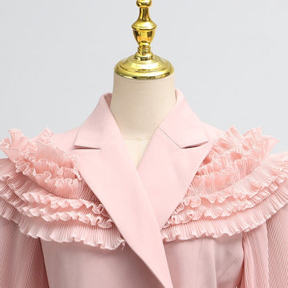 Fashion Luxury Two Piece Dress Floral Mesh