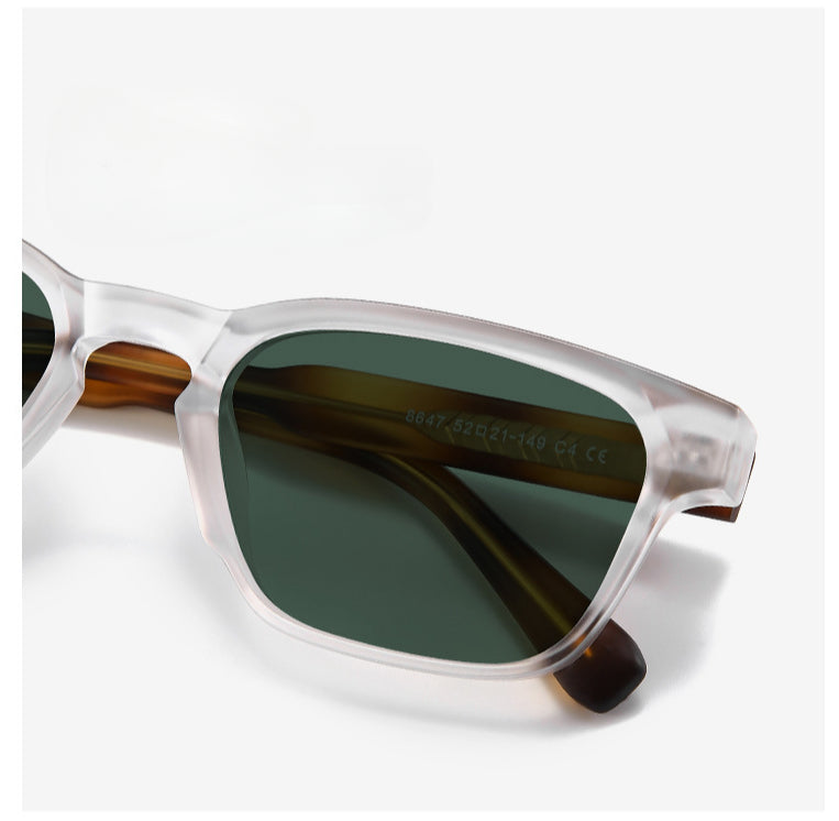 Color Block Frame Polarized Sunglasses