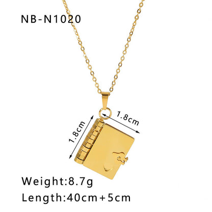 Simple Zircon Pendant Chain Necklace