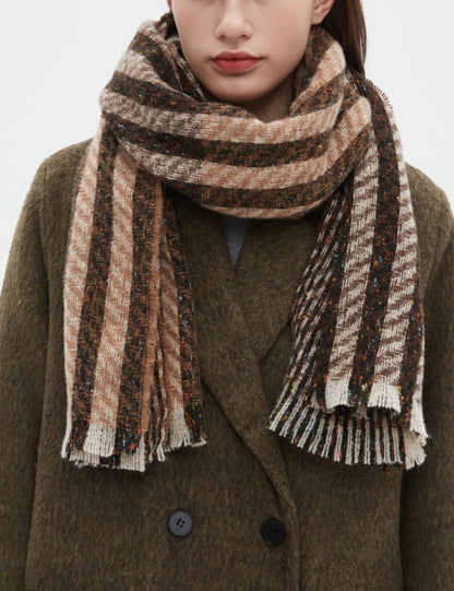 Vintage Stripe Patchwork Scarves