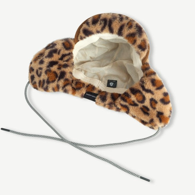 Leopard Print Plushed Warm Hat