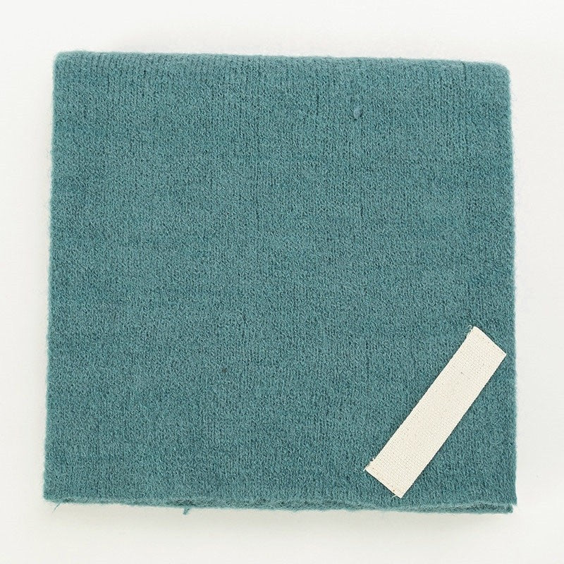 Solid Color Imitation Cashmere Warm Perforated Crossed Scarf