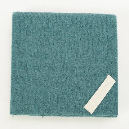 Solid Color Imitation Cashmere Warm Perforated Crossed Scarf