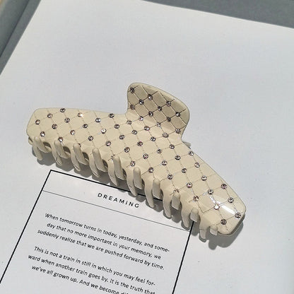 Rhinestone Solid Color Large Hair Claw