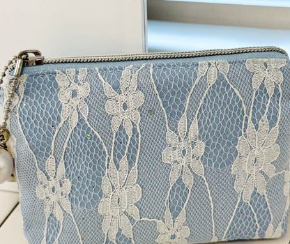 Solid Color Lace Mini Coin Purse Wallets