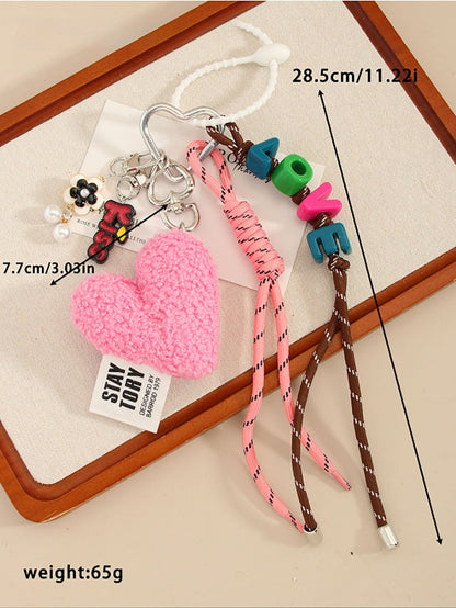 Plush Love Letter Keychain Bag Charms