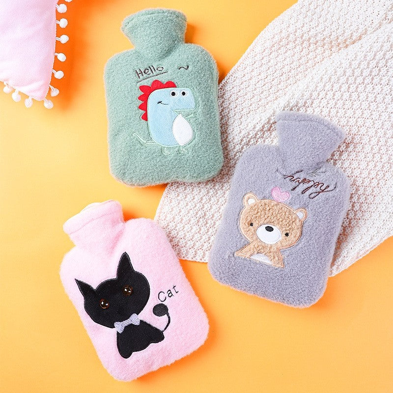 Cartoon Printed Flannelette Infusing Water Hot Water Bag