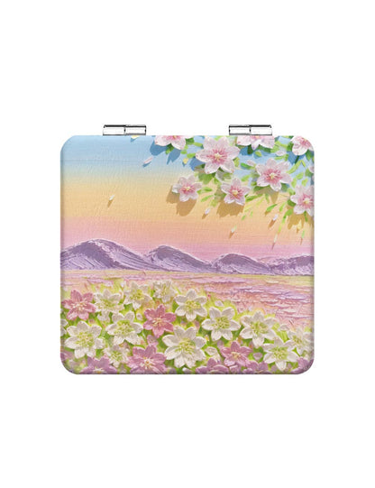 Portable Dual-Sided Folding Makeup Mirror