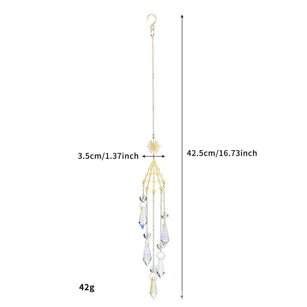 Star Moon Crystal Home Hangings