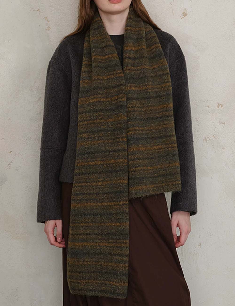 Vintage Winter Wool Blend Knit Warm Scarf