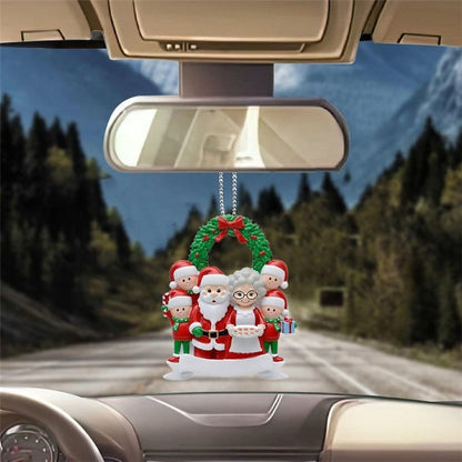 Acrylic Santa Keychain Pendant