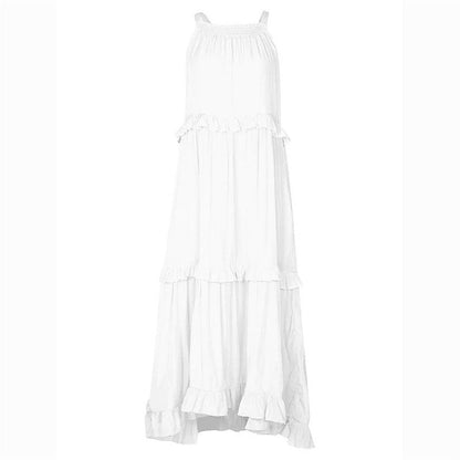 Beach Maxi Dress With Ruffle Hem