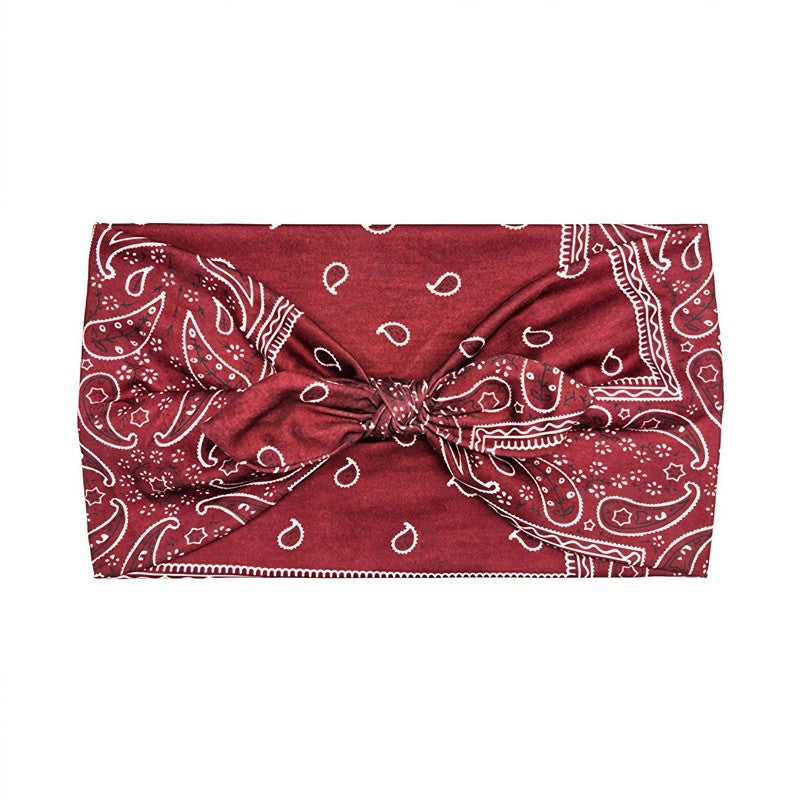 Printed Knot Elastic Headband