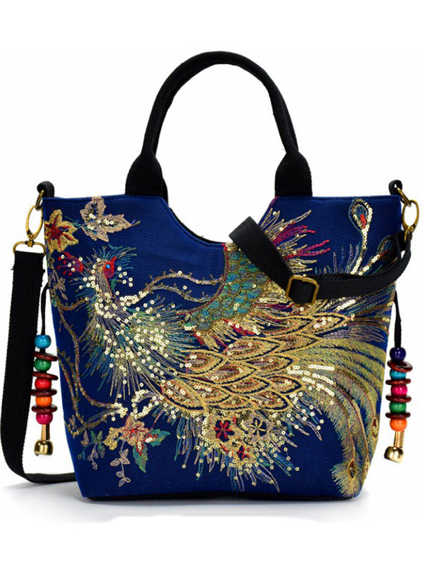 Peacock Embroidery Ethnic Bag