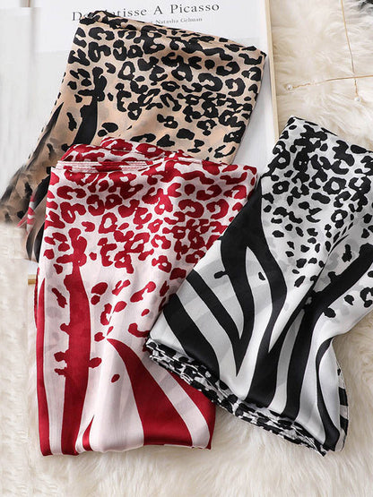 Leopard Sun-Protection Silk Scarf&Shawl