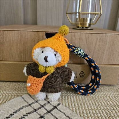 Colorful Dog Keychain With Crossbody Bag