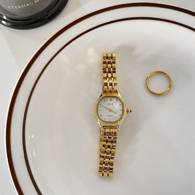 Vintage Square Dail Quartz Wrist Watch