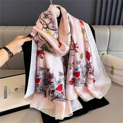 Fashion Print Silk Scarf