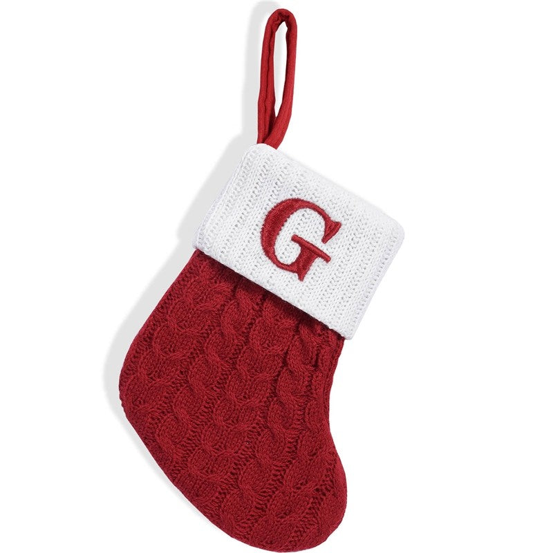 Red Letter Santa Stocking Candy Bag