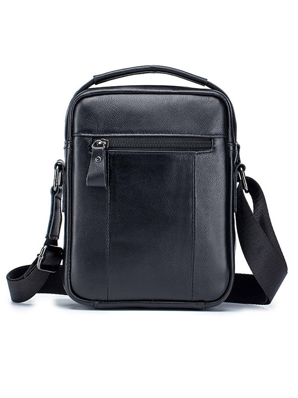 Men Business Zipper Multi-layer Pocket Crossbody Bag