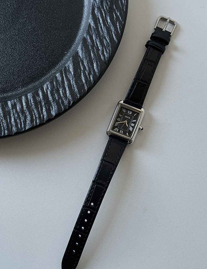Minimalist Square Roman Dial Quartz Watch