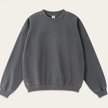 Round Neck Loose Long Sleeve Sweatshirt