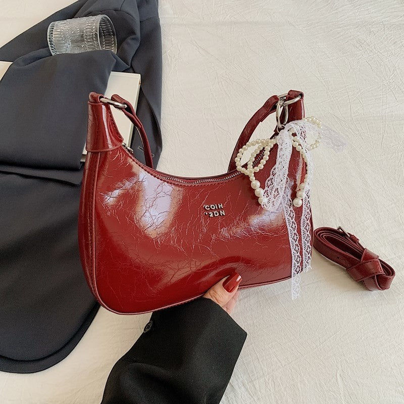 Retro Handbag With Pendant