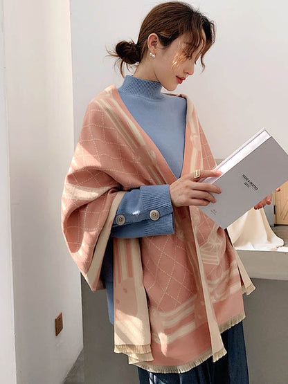 Original Warm Print Shawl&Scarf