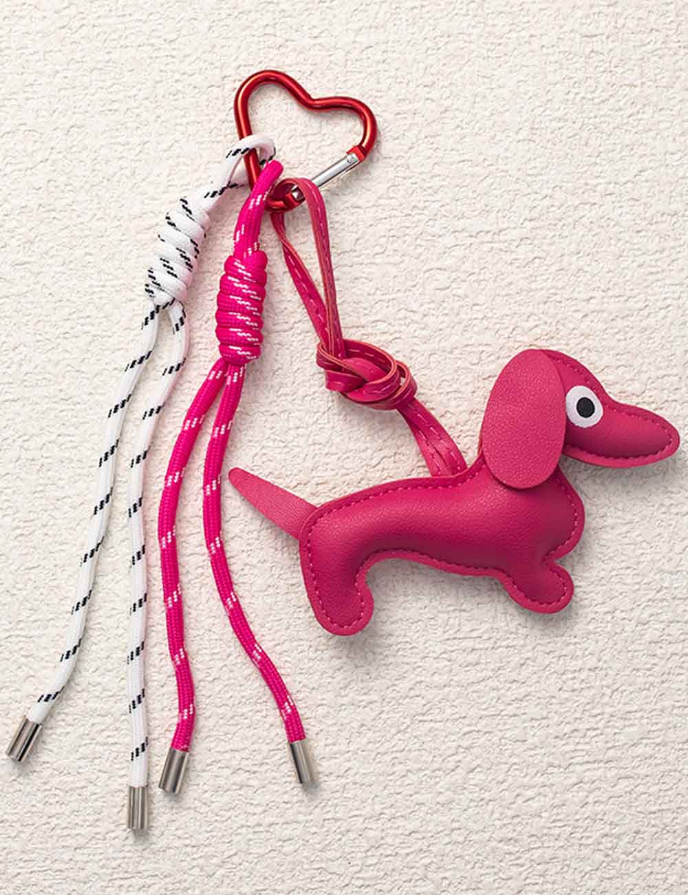 Cute Cartoon Heart Carabiner Keychain