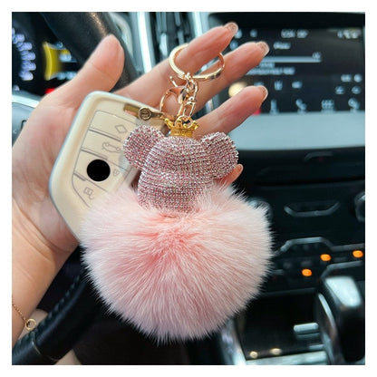 Diamond Bear Fur Keychain