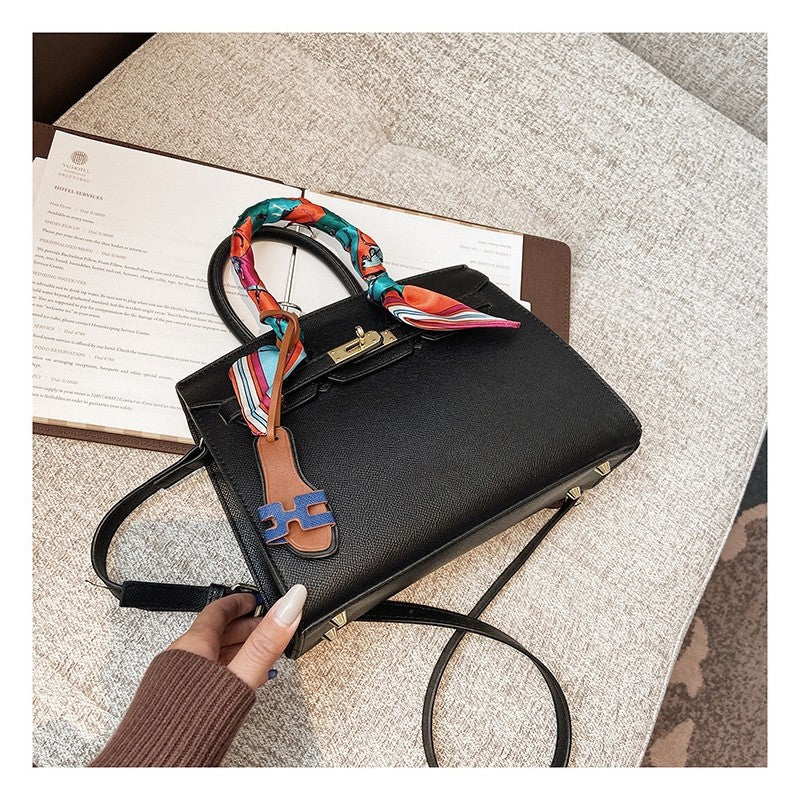 Muticolor Single-Shoulder Crossbody Square Kelly Bag