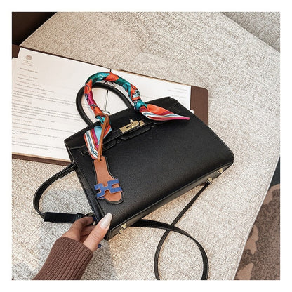 Muticolor Single-Shoulder Crossbody Square Kelly Bag