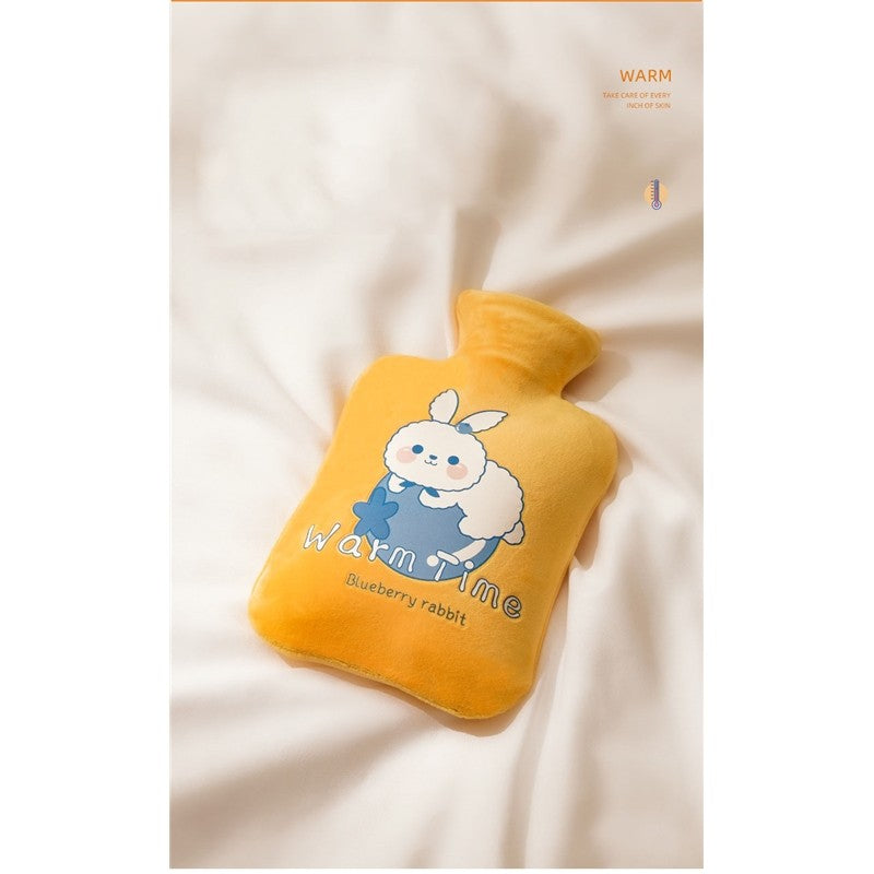 Cute Cartoon Printed Fleece Cover Hot Water Bag