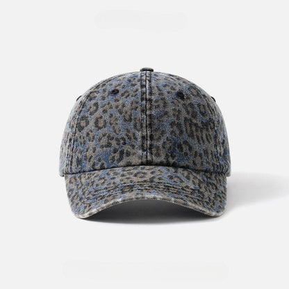 Leopard Print Street Casual Baseball Caps
