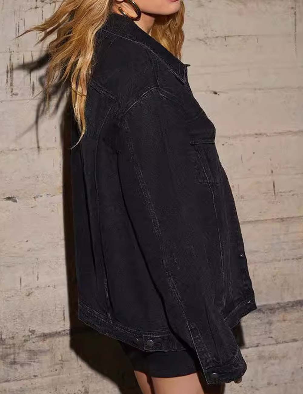 Casual Loose Long Sleeve Denim Jacket