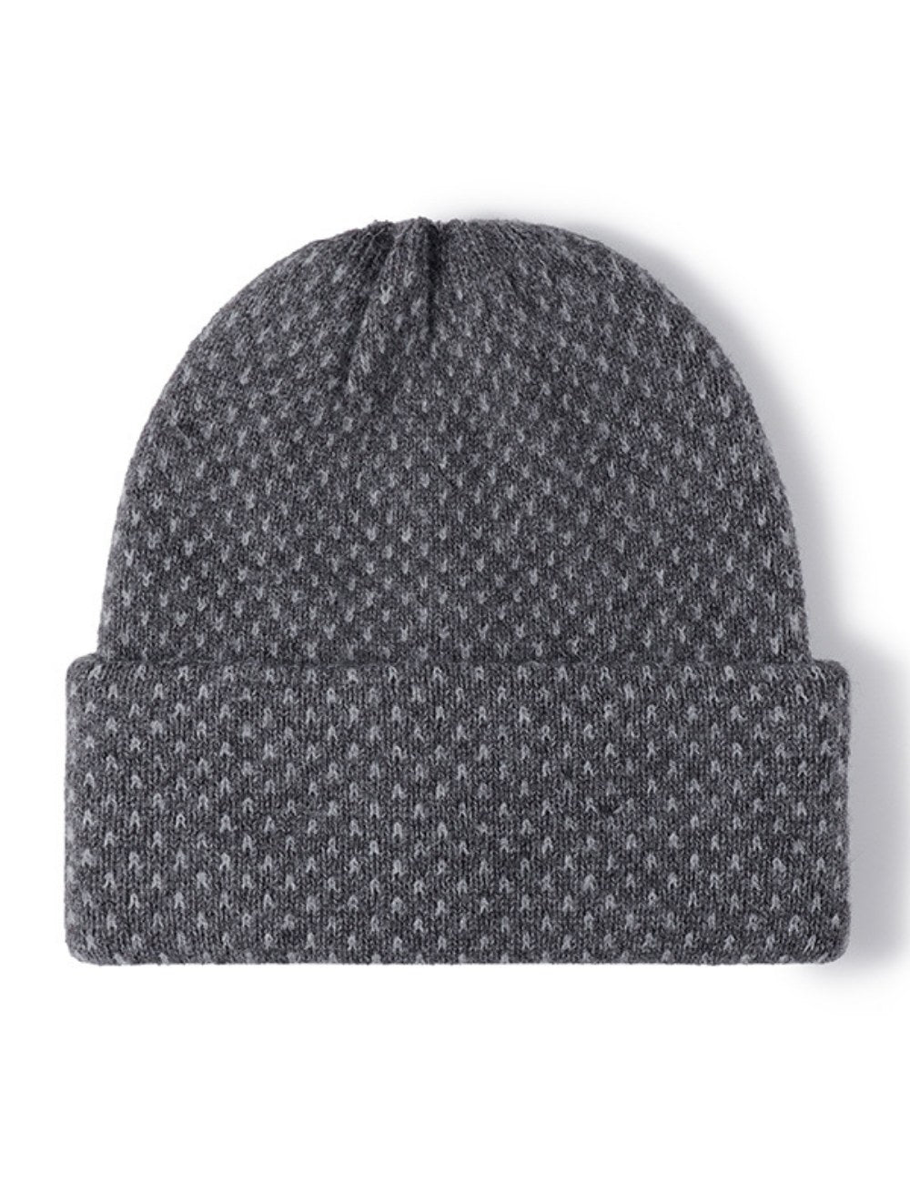 Polka Dot Knit Hat Padded Beanie