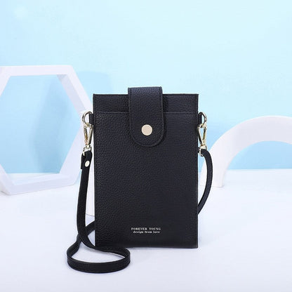 Solid Color Simple Crossbody Mobile Phone Bag