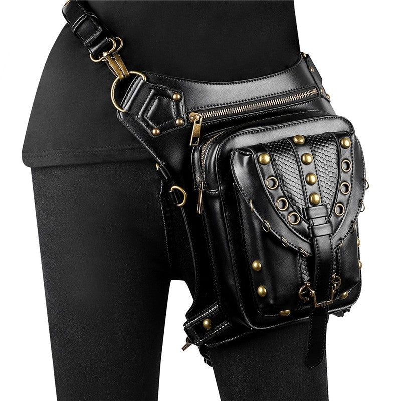 Retro Punk Casual Crossbody Waist Bag