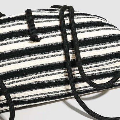 Striped Color Block Drawstring Backpack