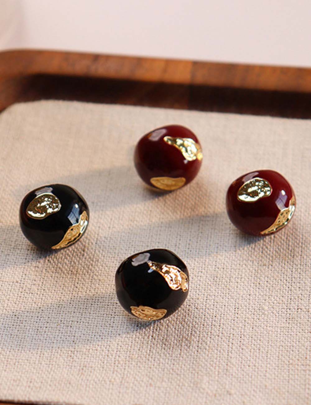 Trendy Round Enamel Drip Glaze Stud Earrings