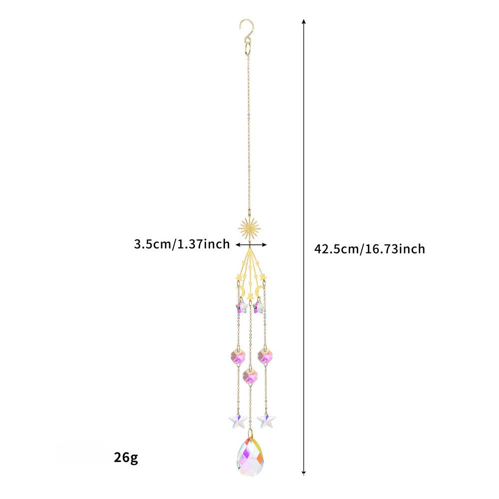 Star Moon Crystal Home Hangings