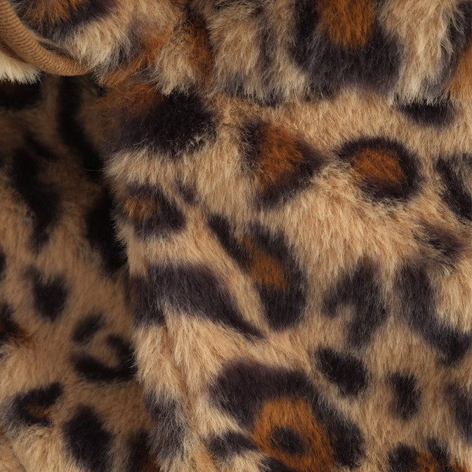 Leopard Print Plushed Warm Hat