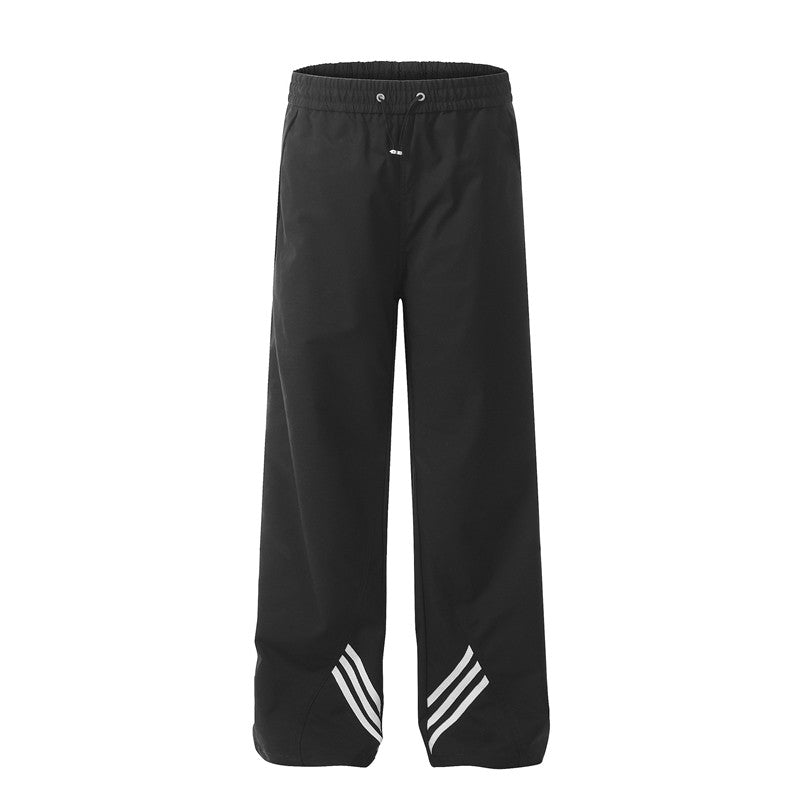 Draped American Striped Sport Pants