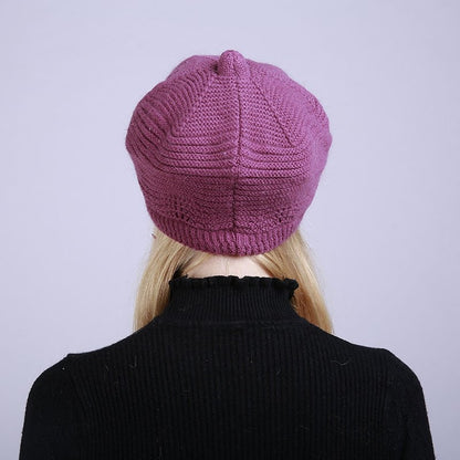 Knitted Thickened Duck Tongue Beret
