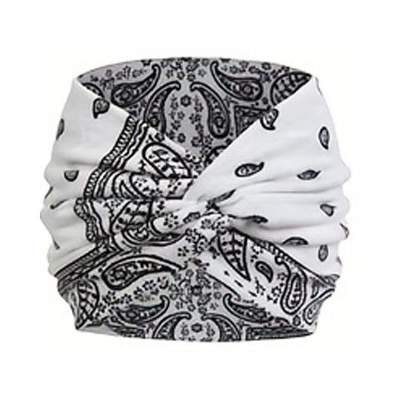 Printed Knot Elastic Headband