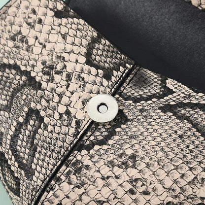 Soft Muticolor Snakeskin Mini Waist Bag