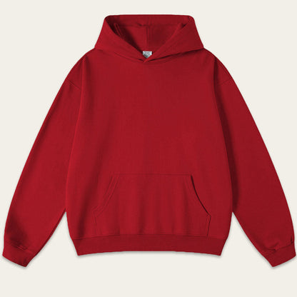 Solid Color Loose Long Sleeve Hoodie