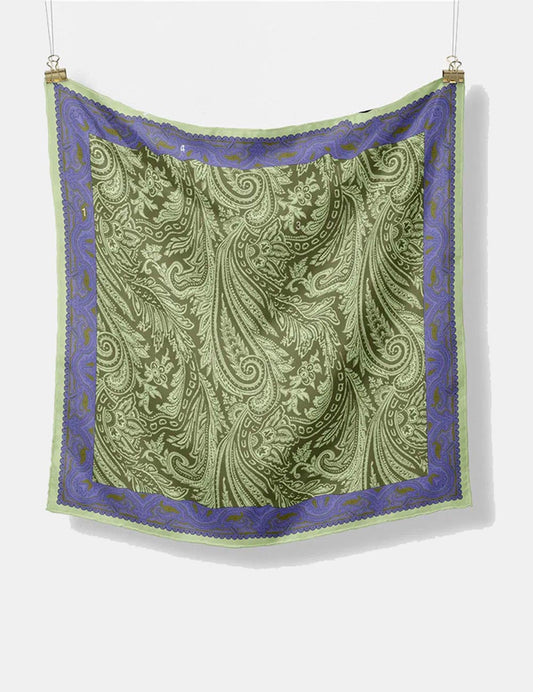 Simple Print Scarf Satin Scarf