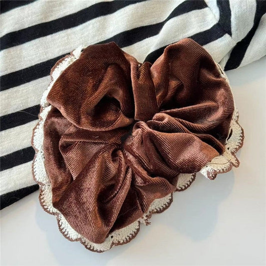 Contrast Lace Velvet Hair Tie