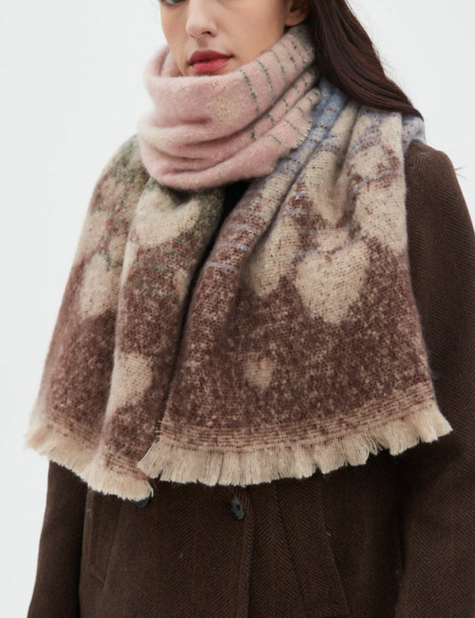 Love Print Vintage Scarves